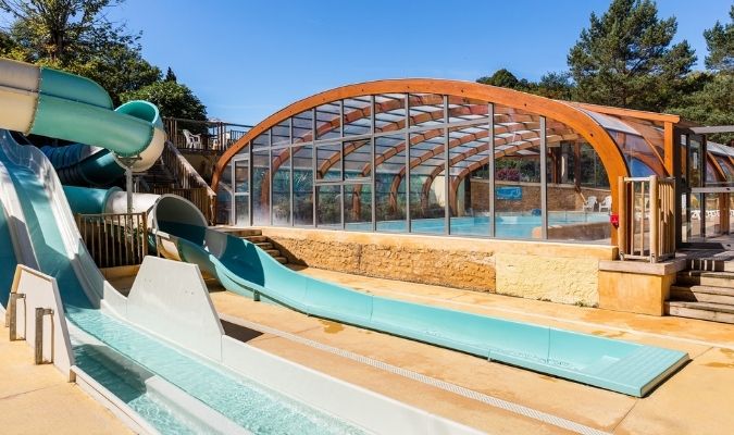 Toboggans aquatiques camping Périgord